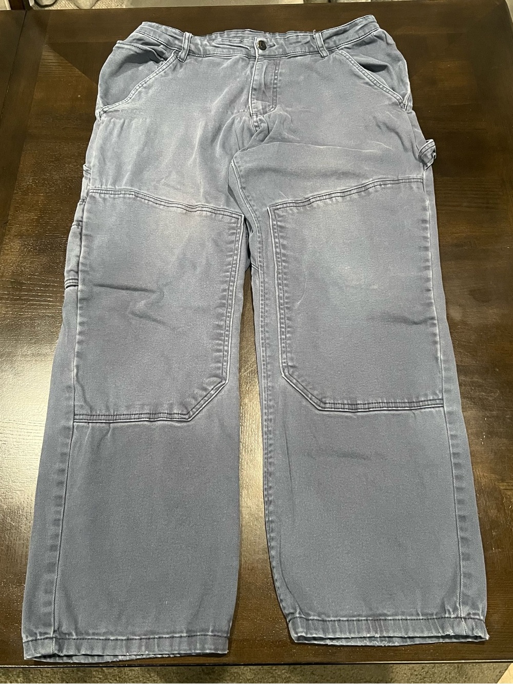 CAT Men's Twill Work Pants Blue 36x30 Cotton Elastane Construction CA60224